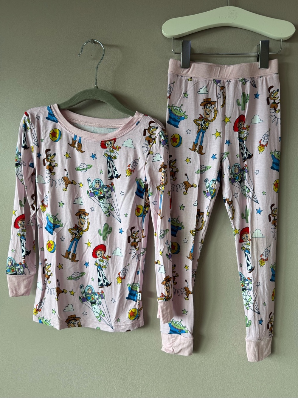 Little Sleepies x Disney Pixar Bamboo Pink Toy Story Long Sleeve PJ‎ Set 3T